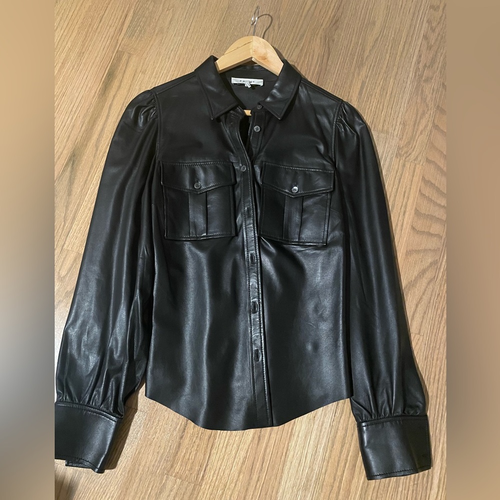 Frame leather shirt